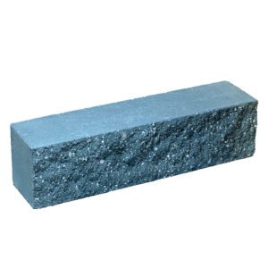 Брусок-кирпич облицовочный полнотелый голубого цвета, ложковый, колотый, размер 250x60x65 мм