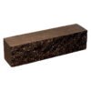 Брусок-кирпич облицовочный полнотелый шоколадного цвета, ложковый, колотый, размер 250x60x65 мм