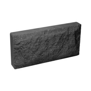 Плитка облицовочная для цоколя, черного цвета, скол скала, 250х120х30 мм