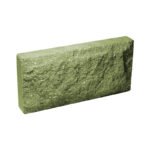 Плитка облицовочная для цоколя, зеленого цвета, скала, 250х120х30 мм